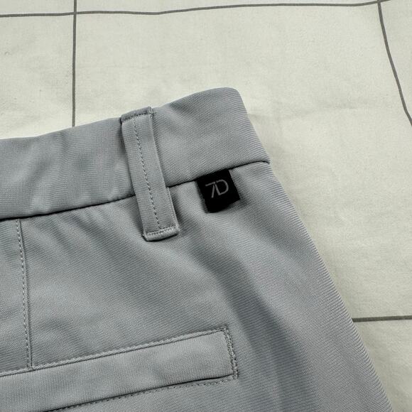 7 Diamonds Pants Mens 30x30 Fog Gray Infinity Chino Performance Golf Stretch - Picture 5 of 11